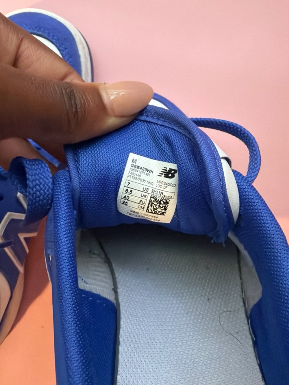 New Balance Blue and White Women’s Sneakers - Picture 4 of 4